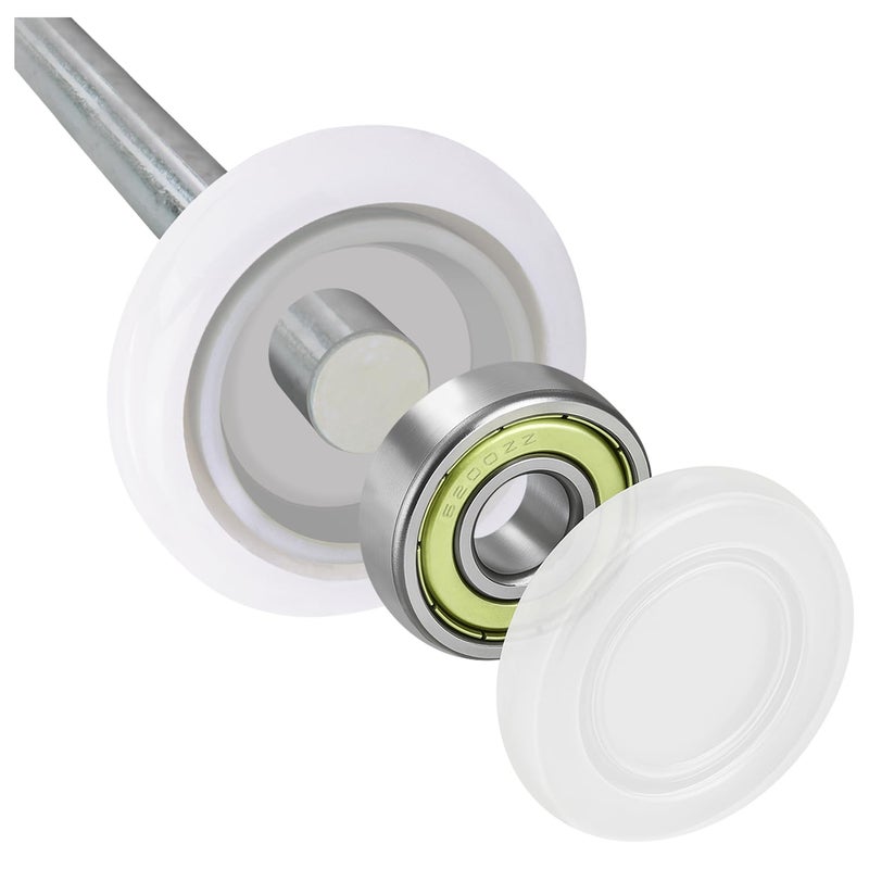 HardwareX supply 2" Nylon Sealed Garage Door Rollers, 6200ZZ High Performance Ball Bearing (10 Pack, 4" Stem) - Image 5